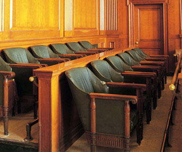 Photo of a jury box